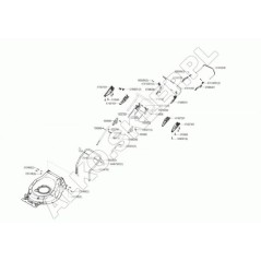 Commande à main droite, levier noir et gris 451838 ORIGINAL AL-KO