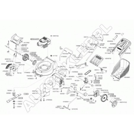 46 Vs Gürtel - Spz 762 460376 ORIGINAL AL-KO | Newgardenstore.eu
