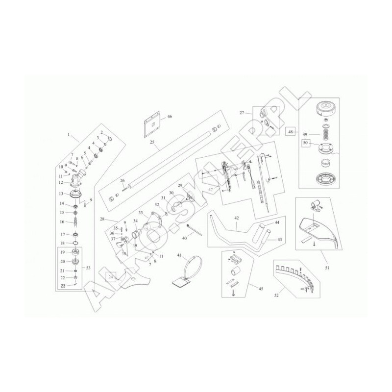 Original AL-KO Frs 410 462515 Getriebewelle