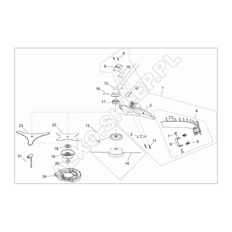 Zusätzlicher Schutz Steinschlagschutz SL6900106 ORIGINAL AL-KO