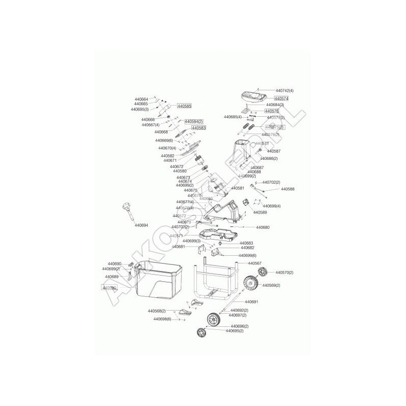 Condensatori 50 Mf 440676 ORIGINALI AL-KO