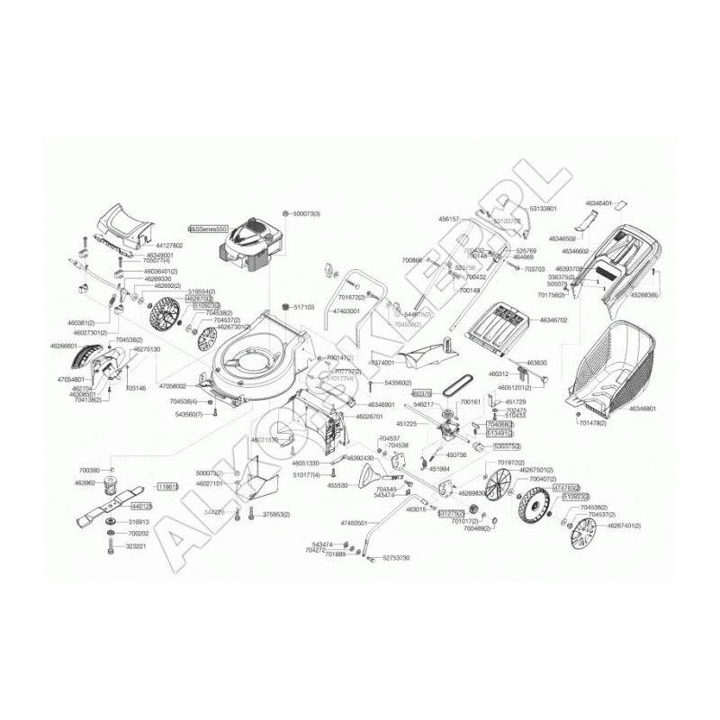 AL-KO Original Self-Propelled Cable Var.Silver 450756