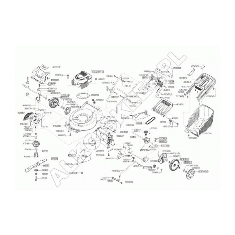 Abnehmbares Kabel. 5200Brv 470138 ORIGINAL AL-KO