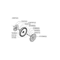 Wheel 280 Mkl D12 Rt Pp 474783 ORIGINAL AL-KO | Newgardenstore.eu