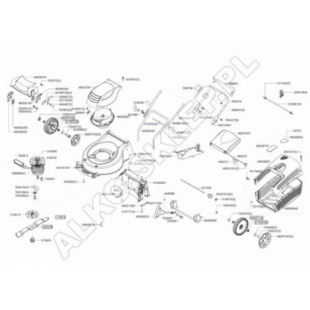Fan + Hub Mot.1600 Cn 470181 ORIGINAL AL-KO | Newgardenstore.eu