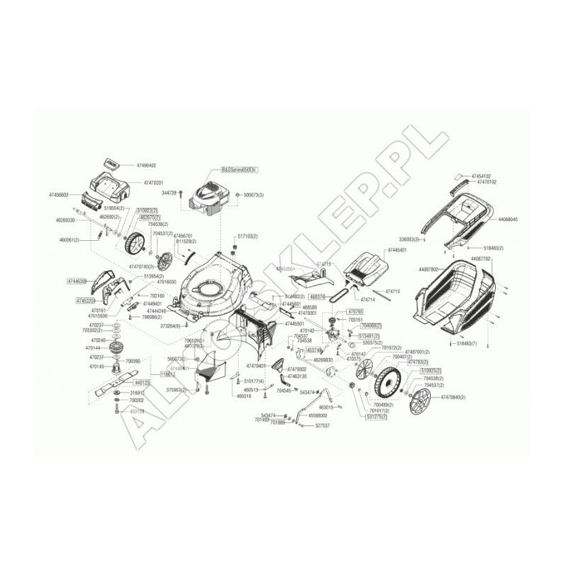 Pulley for Variator 470765 ORIGINAL AL-KO
