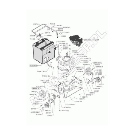 Tirante Ruote Posteriore Tondo Nero 51370030 ORIGINALE AL-KO | Newgardenstore.eu