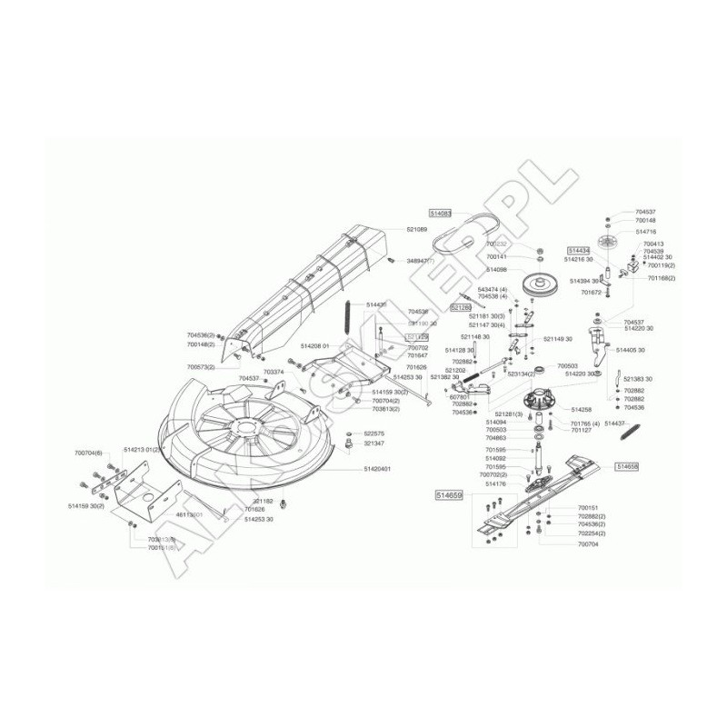 AL-KO 13/85 2002 521129 Original Lift Cable