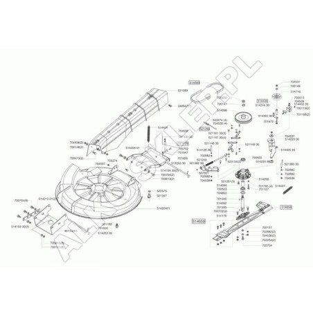 AL-KO 13/85 2002 521129 Original Lift Cable | Newgardenstore.eu