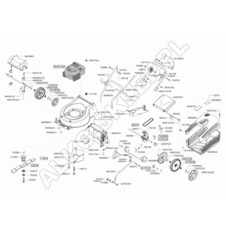 Convogliatore Argento 51 46026701 ORIGINALE AL-KO | Newgardenstore.eu