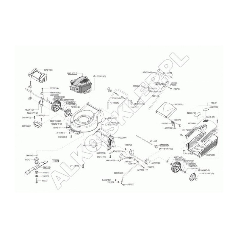 Convogliatore 47002801 ORIGINALE AL-KO