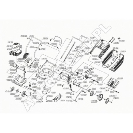 Upper Handle 47935540 ORIGINAL AL-KO | Newgardenstore.eu