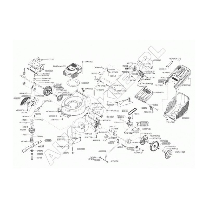 Variatorriemenscheibe 470144 ORIGINAL AL-KO