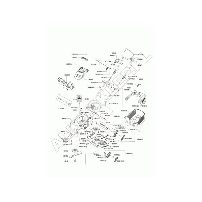Lower Basket Cf40E (Alternative- 46312901) 46312940 ORIGINAL AL-KO