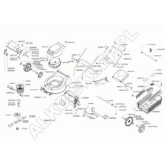 Wheel 280 Rear B Hw Ur 462671 ORIGINAL AL-KO | Newgardenstore.eu