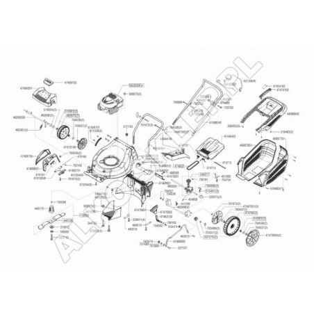 Convogliatore 51 Zrv R9005 47469901 ORIGINALE AL-KO | Newgardenstore.eu