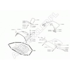 Telaio Cesto T102 514884 ORIGINALE AL-KO | Newgardenstore.eu