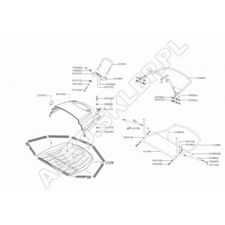 Telaio Cesto T102 514884 ORIGINALE AL-KO | Newgardenstore.eu