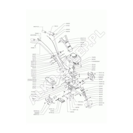 Puleggia Motore Mh 370-4 P109300020067 ORIGINALE AL-KO | Newgardenstore.eu