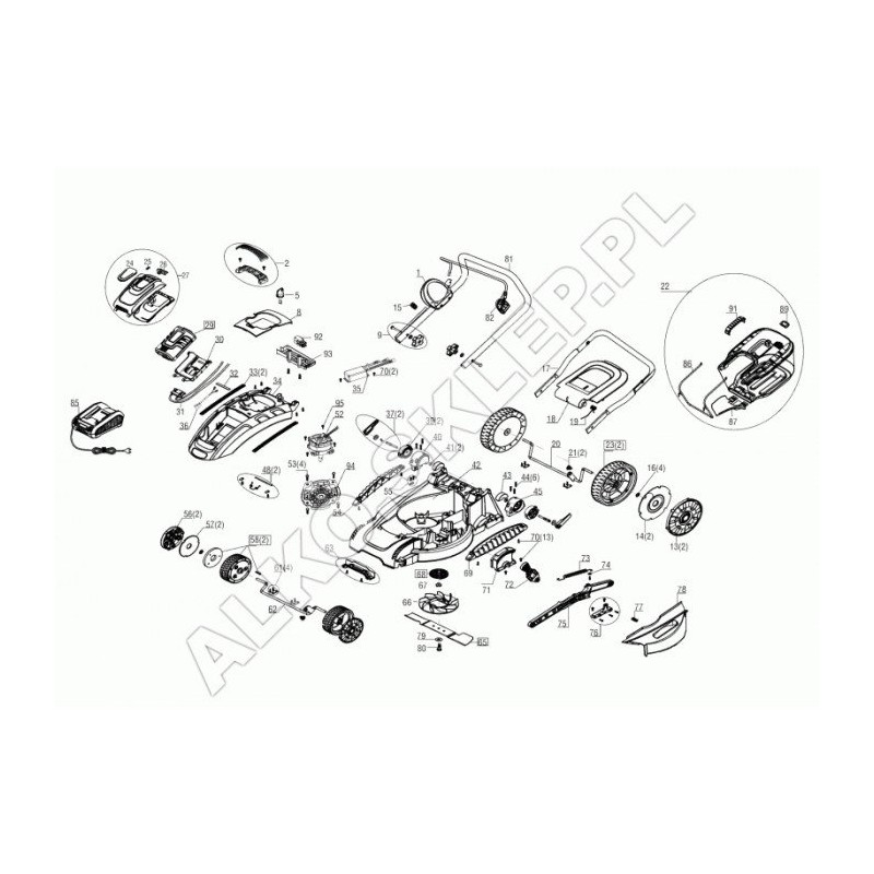 Cesta 413834 ORIGINAL AL-KO