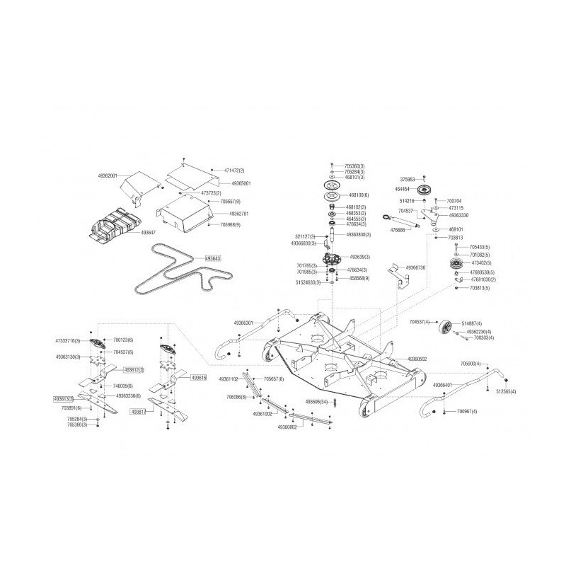 Copricinghia Tr Erba Alta 493647 ORIGINALE AL-KO