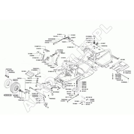 AL-KO ORIGINAL Palanca de regulación de corte 514224 | Newgardenstore.eu