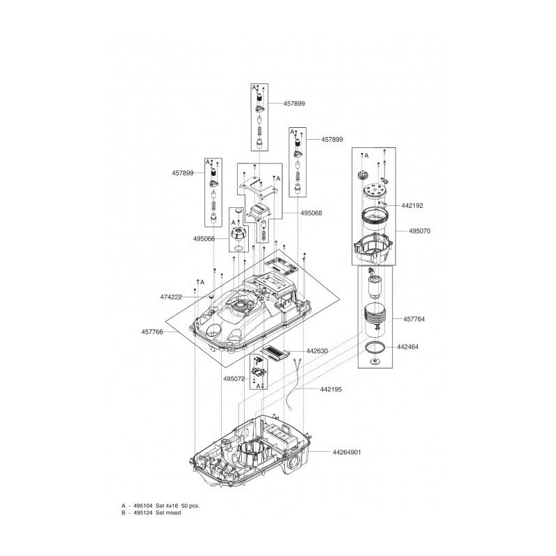 AL-KO Robol 300/2000 Cutting Engine 457764 ORIGINAL AL-KO Robol 300/2000 Cutting Engine 457764 ORIGINAL
