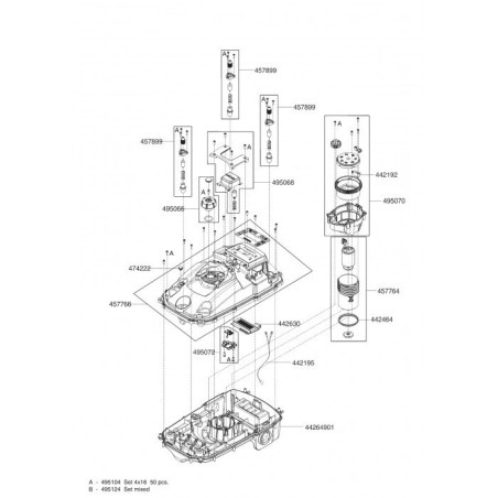 Motore Taglio Robol 300/2000 457764 ORIGINALE AL-KO | Newgardenstore.eu