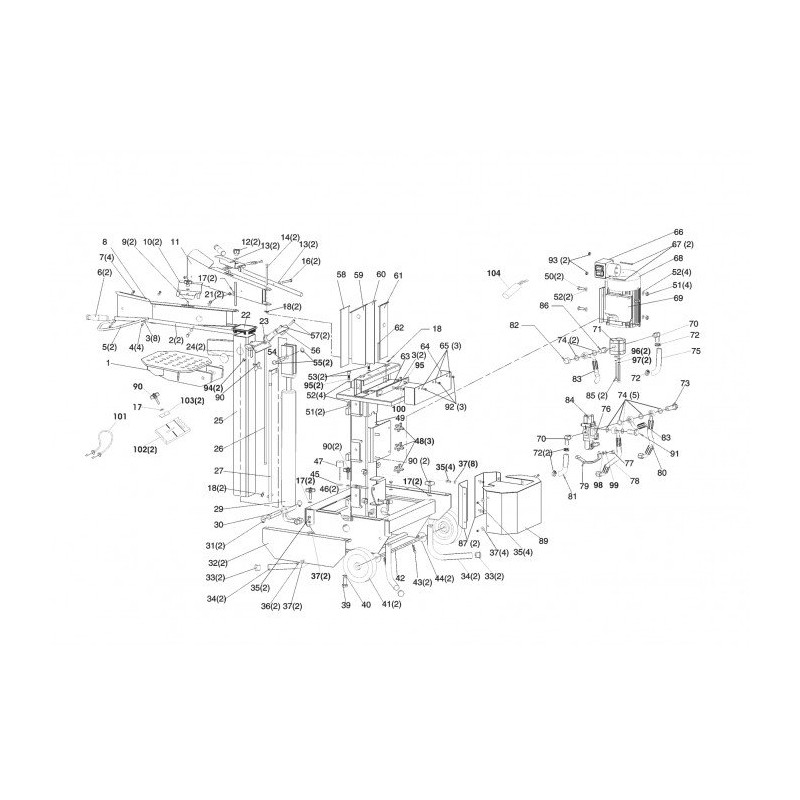 Original AL-KO 5500 411012 Holzspalterkolben