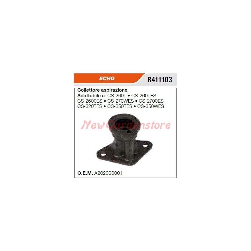 Colector de admisión ECHO para motosierra CS-260T CS-260TES R411103