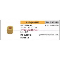 Intake manifold rubber HUSQVARNA chainsaw 36 39 40 41 45 49 50 030335