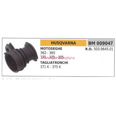 Colector de admisión motosierra HUSQVARNA 362 365 371 372 375 009047 | Newgardenstore.eu