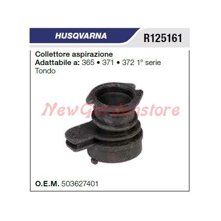 Colector de admisión Motosierra HUSQVARNA 365 371 372 1ª SERIE R125161 | Newgardenstore.eu