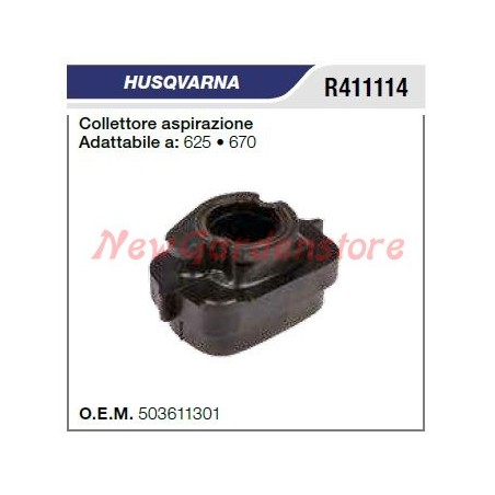 Colector de admisión Motosierra HUSQVARNA 625 670 R411114 | Newgardenstore.eu