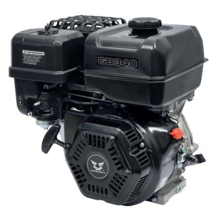 Moteur essence complet ZONSEN GB340 338 cm³ pour motoculteur, arbre horizontal de 1 pouce