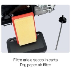 Motor gasolina completo ZONSEN XP225 224cc para cultivador, eje vertical 22x60 | Newgardenstore.eu