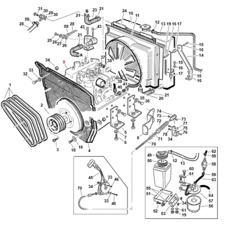 Motore trattorino tagliaerba TURBO2 TURBO4 GIANNI FERRARI KUBOTA V1505 T ORIGINALE