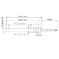 Widerstand 9,9 x 143 mm, 250 W, 3/8"-Anschluss