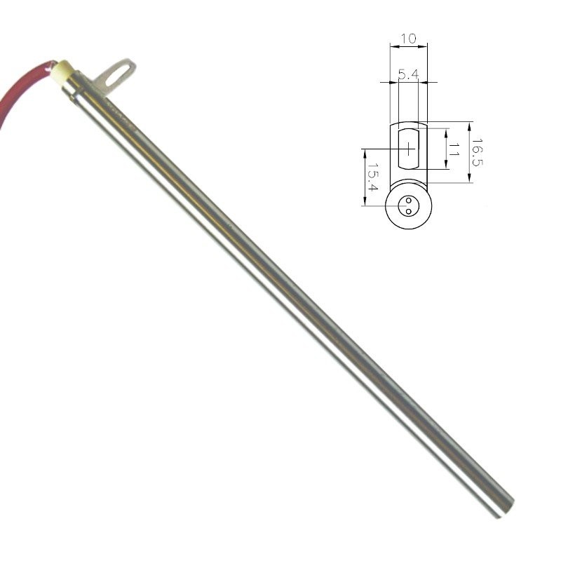Widerstand 12,5 x 270 mm 470 W mit Flansch