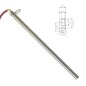 Widerstand 12,5 x 270 mm 470 W mit Flansch