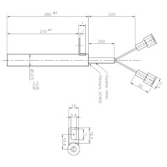 RESISTENZA 12,5x270mm 470W CON FLANGIA