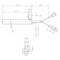 Widerstand 12,5 x 270 mm 470 W mit Flansch