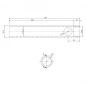 TUBO PORTARESISTENZA CON FIL.3/8" 140x19 TUBO PORTARESISTENZA CON FIL.3/8" 140x19