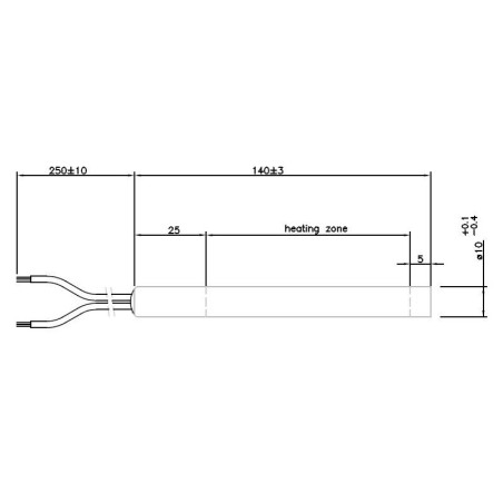 Widerstand 10x140mm 300W