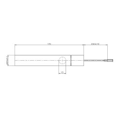 Widerstand 10,2 x 54 mm, 300 W, mit 170-mm-Röhre | Newgardenstore.eu