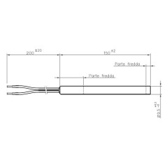 RESISTENZA 9,5x150mm 300W