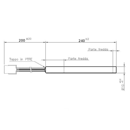 Widerstand 10x240mm 320W