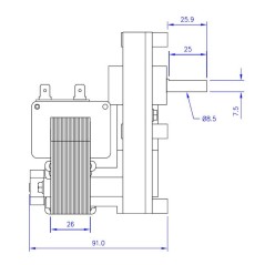 MOTORIDUTTORE MELLOR FB1187 2rpm AL.8,5m