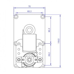 MELLOR FB1137 4,75 U/min AL.8 Getriebemotor | Newgardenstore.eu