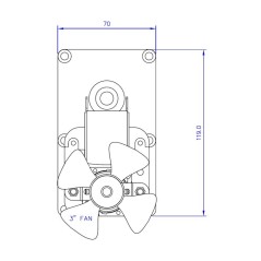 MELLOR FB1146 GEAR MOTOR 5.3rpm AL.8, | Newgardenstore.eu